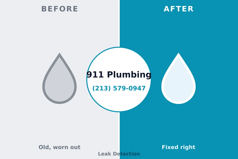 Before and after: plumbing repair South Tucson, AZ